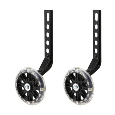 Universal Kids Bike Training Wheels LED Bicycle Stabilisers for 30cm - 50cm bike - image 1 of 4