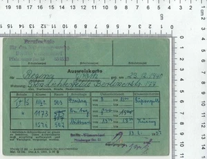 Alte Ausweiskarte Berufsschule Nahrungsgewerbe Berlin 1957 - Picture 1 of 2