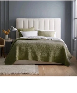 Quince European Olive Linen/ Cotton Stitch Quilt Size TWIN - Picture 1 of 4