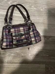etienne aigner Vintage Plaid Preppy Old Money Ethereal Western Schultertasche  - Bild 1 von 9