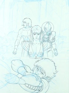 Space Adventure COBRA Terasawa Buichi Original producción artística manga página cel obg - Imagen 1 de 3