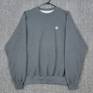 Felpa Champion Vintage Uomo M Grigio Eco Fleece Autentica Retrò Y2K Vuota - Foto 1 di 10