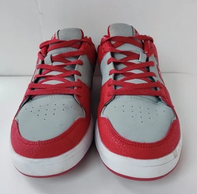 DC Cure Skate Shoes Size 10.5 Gray & Red Men's Low Top Sneakers - Image 1 of 4