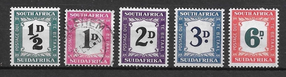 Cuotas de franqueo de Sudáfrica montadas como nuevas/usadas. Gato alto Foto 1 de 1