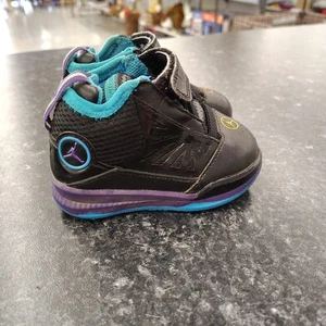 Chris Paul Jordan IV's Tennis Shoes Black Blue Purple Toddler Size 5C 428824-001 - Picture 1 of 11