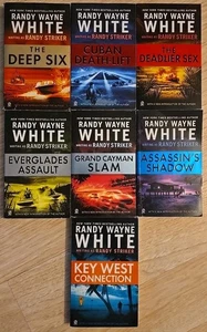 Complete Set Series Lot of 7 Dusky MacMorgan PB Books Randy Wayne White Striker - Foto 1 di 16