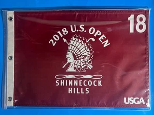 2018 U.S. Open Shinnecock Hills Official Golf Pin Flag SCREENED Brooks Koepka - Picture 1 of 1