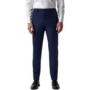 Hugo Mens Navy Wool Business Modern Fit Suit Pants Trousers 34R BHFO 5314 - Picture 1 of 1
