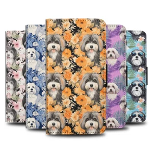 FUNDA ABATIBLE PARA SAMSUNG GALAXY|PATRÓN DE PERRO HABANERO #A1 - Imagen 1 de 36