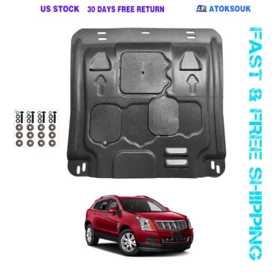 Thick Engine Splash Shield For Cadillac SRX 2010-2016 Front Engine Guard Hard - Image 1 of 4