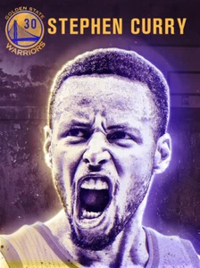 Stephen Curry Poster Golden State Warriors Basketball Art Print (18x24) - Picture 1 of 2