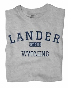 Lander Wyoming WY T-Shirt EST - Picture 1 of 6