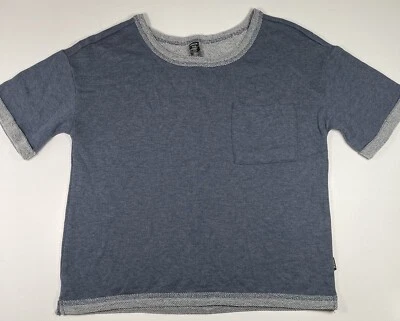 RBX Mujer Azul Jaspeado Ropa Activa Camiseta Gimnasio Entrenamiento Talla Mediana Foto 1 de 4