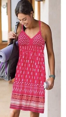 Vestido Athleta US Para Mujer Talla XS Bahía Estampado Cintura Ajustable Correas Foto 1 de 4