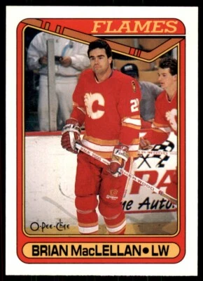 1990-91 O-Pee-Chee Brian MacLellan . Calgary Flames #286 - Image 1 of 2