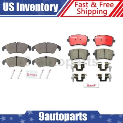 Juego de pastillas de freno de disco cerámicas delanteras traseras Brembo OE para Audi A4 Quattro 2009-2016 Foto 1 de 4