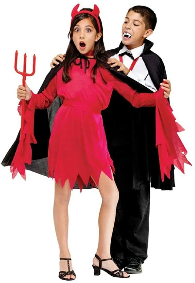 Capa de tela negra para niños con cuello talla única talla:12  Foto 1 de 1