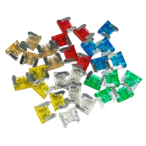 24 Micro Blade Fuses 24pc Assortment Pack - Car Auto Electrical Replacement Fuse - Picture 1 of 1