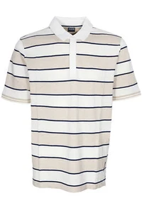 Hechter Polo Shirt Hemd Stripe Piqué Herren Baumwolle Viskose Kurzarm - Picture 1 of 4