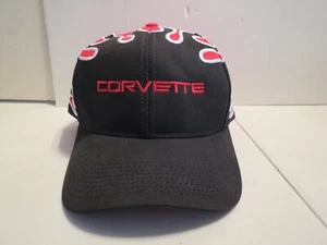 Vintage Chevrolet Corvette Embroidered W/ Flames Adjustable Hat/ Cap- Brand New - Picture 1 of 7