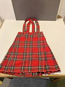 VTG CHILD'S 100% Wool Multi Tartan Plaid Pleated Kilt Skirt COLMER SCOTLAND EUC - Picture 1 of 6