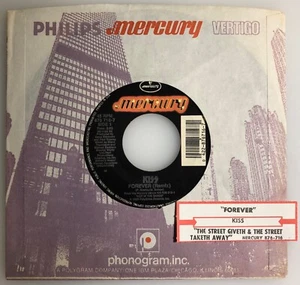 KISS / Forever (remix) & The Street Giveth / 1989 Mercury 45rpm / NM+ - Picture 1 of 5
