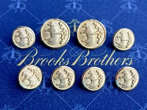 Brooks Brothers Replacement Button SET Waterbury Golden Fleece 6 Cuff & 2 Front - Picture 1 of 5