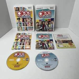 Karaoke Revolution Glee Vol. 1 & Vol. 2 Nintendo Wii Completo Con Manual Lote 2 - Imagen 1 de 18