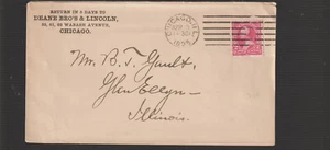 Chicago ILL 1895 Advt corner cover Deane Bro's & Lincoln (e307) - Picture 1 of 1