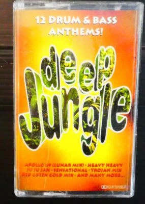 DEEP JUNGLE 12 Drum & Bass Anthems CASSETTE TAPE 90s Rave 90s OLDSKOOL - Image 1 of 2