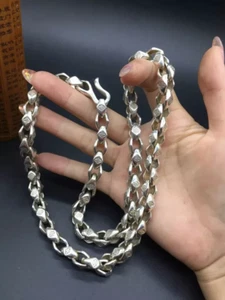 Rare Chinese Miao Tibetan silver handmade necklace jewelry noble gift - Picture 1 of 6