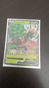 Pokemon TCG Trading Card Rillaboom V 017/192 Ultra Rare - Picture 1 of 1