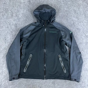 Oregon Ducks Jacket Mens Medium Black Gray Nike Football Full Zip Tech Pack - Picture 1 of 15