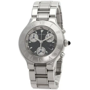 CARTIER CHRONOSCAPH DATE Watches W10172T2 Stainless Steel/Stainless Steel mens - Picture 1 of 24