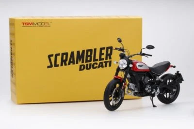 Model Motorcycle 1:12 Truescale Miniatures Ducati Scrambler 2015 Red TSM Model - Image 1 of 4