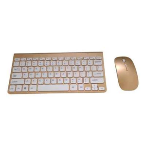 Mini Tastatur mit Maus USB-Verbindung kabellos goldfarben - Bild 1 von 1