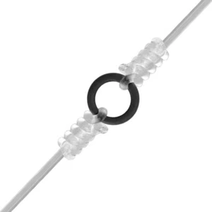 50 STCK. Fliegenfischen Tippet Ringe Line Leader Ring schwarz Nickel nahtlos 2,5 mm 3 mm - Bild 1 von 7