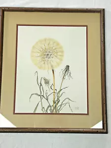Manabu Saito Signed Botanical Print Oyster Plant Framed 5000 Edition Vintage Ar - Picture 1 of 20