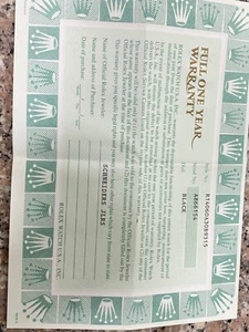 ROLEX date 14060 A series Submariner watch warranty guarantee 1999 - Picture 1 of 4