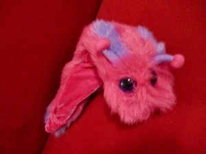 The Puppet Company Pink Caterpillar Puppet Purple Fluffy Stuffed - Picture 1 of 3