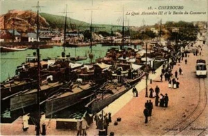 CPA AK Cherburgo Muelle Alejandro III y la Cuenca del Comercio ENVÍOS (755163) - Imagen 1 de 2