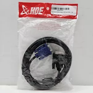 3ft. 1.5M HDE DVI-I (24+5) Male to VGA Male Cable Cord NEW HIGH QUALITY - Picture 1 of 7