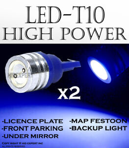 4 pcs T10 Blue High Power LED Direct Plugin Fit Glove Box Light Bulbs Lamps L645