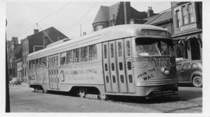 OE226 RP 1940er PITTSBURGH RAILWAYS WAGEN #1437 22 - CROSSTOWN - Bild 1 von 1