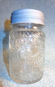 ALTE VINTAGE JUMBO ELEFANT ERDNUSSBUTTERDOSE KUGEL ZINKDECKEL AM BESTEN FÜR KINDER OHIO - Bild 1 von 8