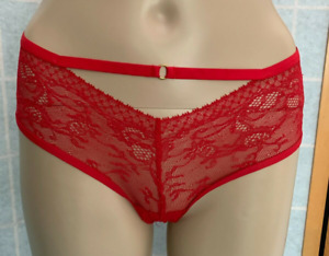 VTG~Victoria's Secret~Very Sexy Cheeky Panties~Size S/P/CH~Red Lace~Strappy