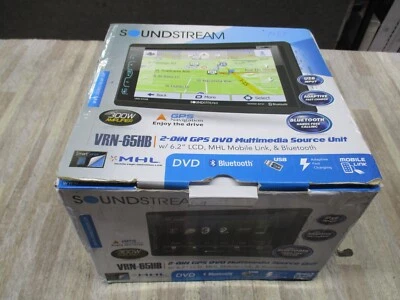 Soundstream VRN-65HB DVD/CD/MP3 Player 6.2” Touchscreen GPS Navigation Bluetooth - Image 1 of 4