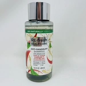 Shampoo antiforfora Re-Fresh cura del cuoio capelluto aceto di sidro di mele sollievo prurito - Foto 1 di 6