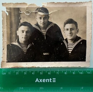 1948 Fiume Dnepr Flottiglia Pinsk Bielorussia URSS Marinai Marinai Uomini Foto d'epoca - Foto 1 di 2