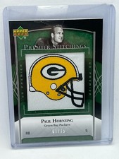 2007 Upper Deck premier stitchings Paul Hornung /75